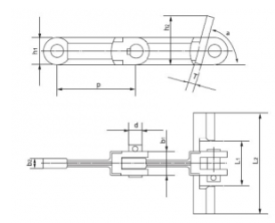 Cadena de rascador forjado
