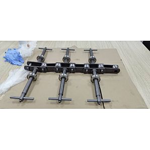 Cadena transportadora de guante doble anterior